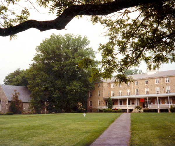 Haverford College Library and Founders Hall by Roger