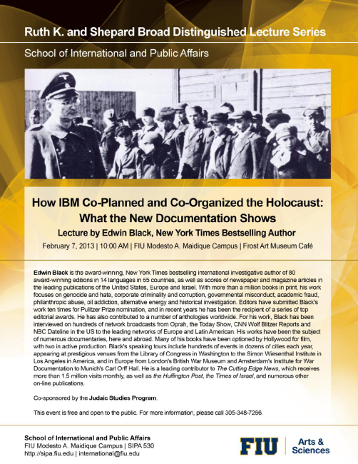 based on the award-winning bestseller "IBM and the Holocaust"