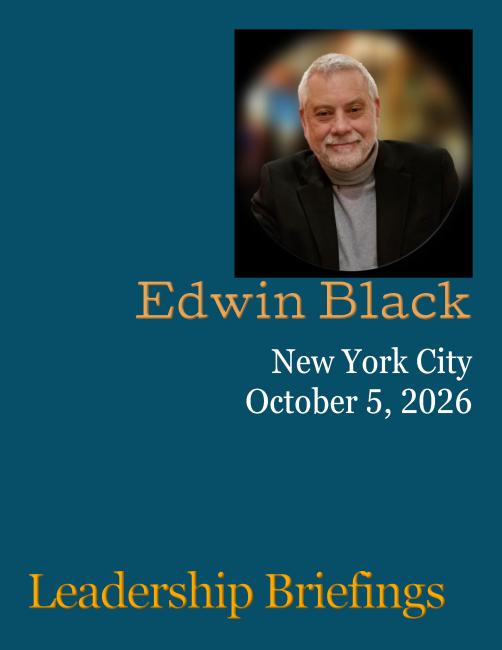 Edwin presents Leadership Briefings in NYC