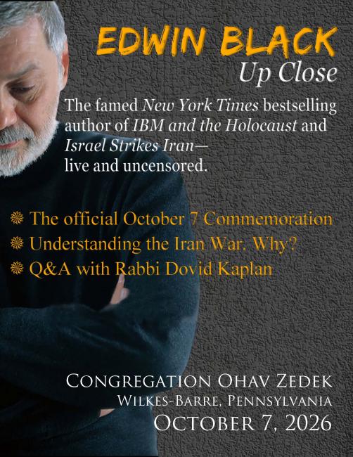 October 7 Commemoration 2026, Ohav Zedek, Wilkes-Barre