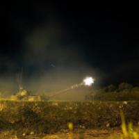 Israeli artillery responds to Lebanon Rocket Launch, Apr 2022